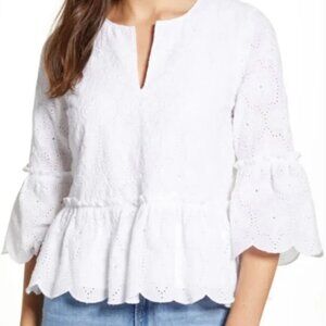 NWT Vineyard Vines Island Eyelet Tiered Top